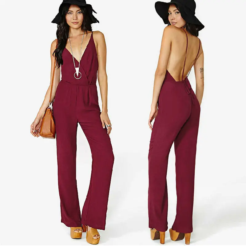 Jumpsuit Women's Overall Sexy Fashion Waist Jumpsuit Pants Plus Size Vestideo 1