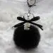 Key Chain Faux Rabbit Fur Ball Keychain Bag Plush Car Keys Ring Car Keyring Pendant Gift For Girl 1