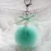 Key Chain Faux Rabbit Fur Ball Keychain Bag Plush Car Keys Ring Car Keyring Pendant Gift For Girl 3