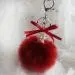 Key Chain Faux Rabbit Fur Ball Keychain Bag Plush Car Keys Ring Car Keyring Pendant Gift For Girl 8