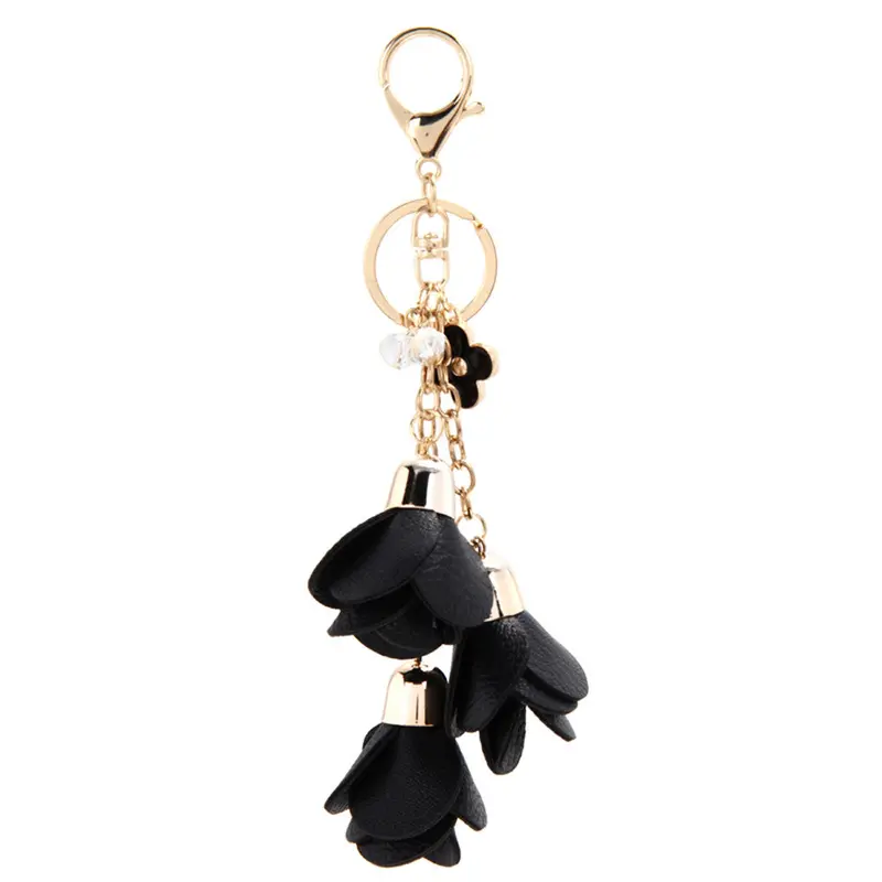 Key Chain Women Rose Keychain Bag Handbag Key Ring Car Key Pendant Best Friends Feida 1