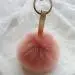 Keychain Faux Rabbit Fur Ball Key Chain Bag Plush Car Keys Ring Car Pendant Charm Gift 1