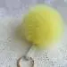 Keychain Faux Rabbit Fur Ball Key Chain Bag Plush Car Keys Ring Car Pendant Charm Gift 10