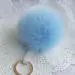 Keychain Faux Rabbit Fur Ball Key Chain Bag Plush Car Keys Ring Car Pendant Charm Gift 6