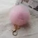 Keychain Rabbit Fur Ball Key Chain Bag Plush Car Keys Ring Car Key Pendant Charm Gift 10