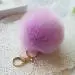 Keychain Rabbit Fur Ball Key Chain Bag Plush Car Keys Ring Car Key Pendant Charm Gift 11