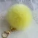 Keychain Rabbit Fur Ball Key Chain Bag Plush Car Keys Ring Car Key Pendant Charm Gift 14