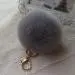 Keychain Rabbit Fur Ball Key Chain Bag Plush Car Keys Ring Car Key Pendant Charm Gift 6