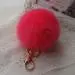 Keychain Rabbit Fur Ball Key Chain Bag Plush Car Keys Ring Car Key Pendant Charm Gift 7