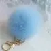 Keychain Rabbit Fur Ball Key Chain Bag Plush Car Keys Ring Car Key Pendant Charm Gift 8