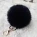 Keychain Rabbit Fur Ball Key Chain Bag Plush Car Keys Ring Car Key Pendant Charm Gift 9