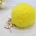 Keychain Rabbit Fur Dancing Angel Rhinestone Ball Bag Plush Car Key Ring Charm Car Key Pendant Gift 10