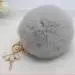 Keychain Rabbit Fur Dancing Angel Rhinestone Ball Bag Plush Car Key Ring Charm Car Key Pendant Gift 3