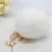 Keychain Rabbit Fur Dancing Angel Rhinestone Ball Bag Plush Car Key Ring Charm Car Key Pendant Gift 9