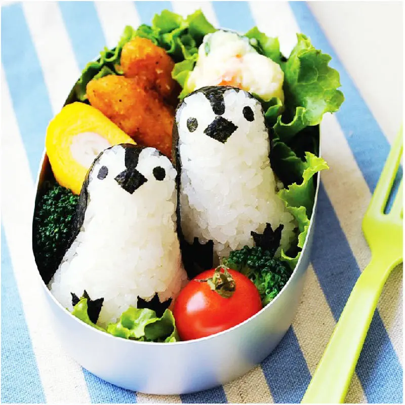 Kid Diy Sandwich Rice Penguin Shape Roll Cookies Sushi Bento Biscuit Cutter Mold Mould 55214 1