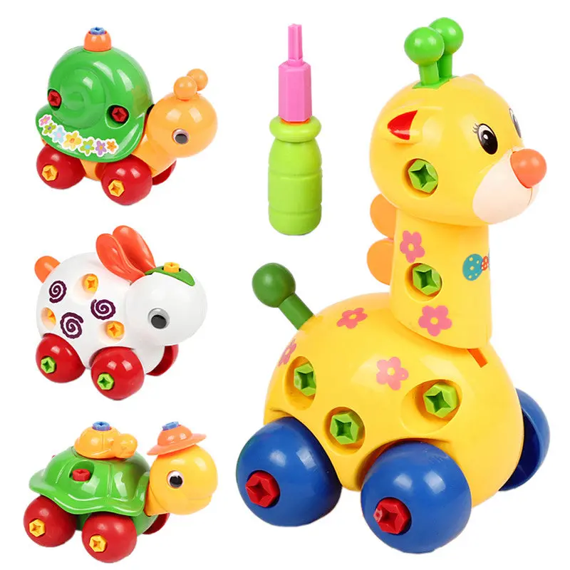 Kids Animal Puzzle Toy Educational Toys Kids Disassembly Assembly Cartoon Baby Toy Romly Sent 1
