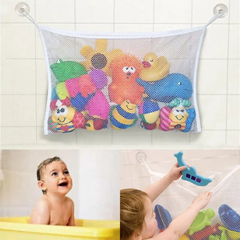 Kids Baby Bath Tub Toy Bag Hanging Organizer Storage Bag Large 45X35cm 71364 1