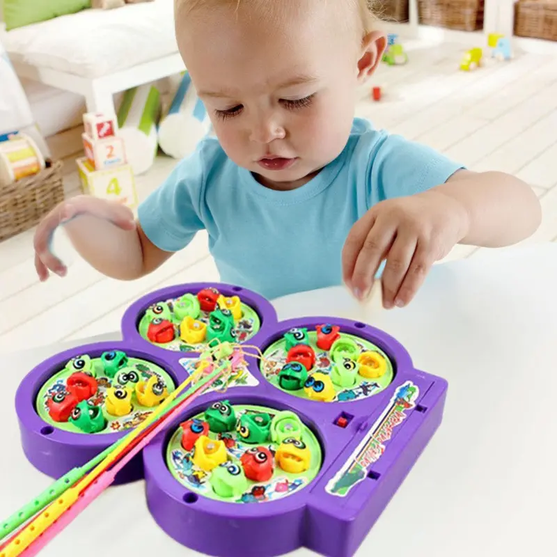 Kids Electric Rotating Magnetic Magnet Fishing Toy Kid Children Educational Toy Game Learning Toy Children Kids Toy 1
