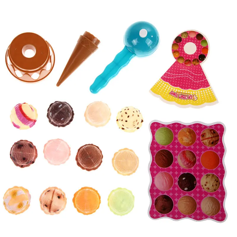 Kids Ice Cream Stack Up Play Educational Toys Baby Simulation Food Toy 1