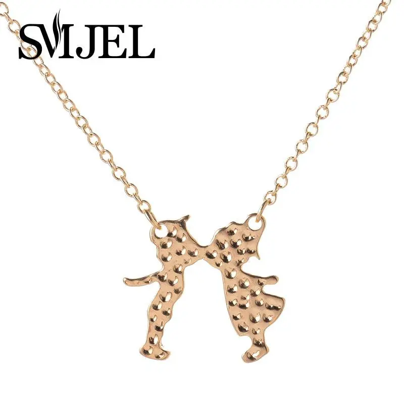 Kids Jewelry Boy And Girl Necklaces Kissing Kids Pendantnecklace Birthday Gifts N038 1