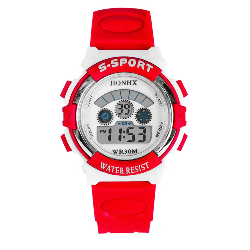 Kids Mens Boys Watch Led Digital Quartz Alarm Date Sports Wrist Watch Casual Military Digital Clocks Hour 1