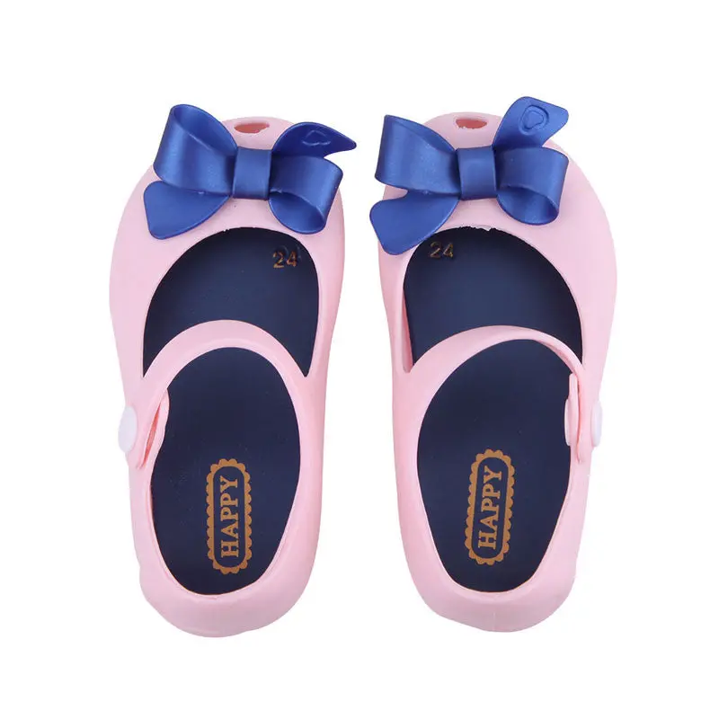 Kids Shoe Baby Girls Rubber Mini Bowtie Girls Sals Children Shoes Bow Sals Rain Boot Zapatos 1