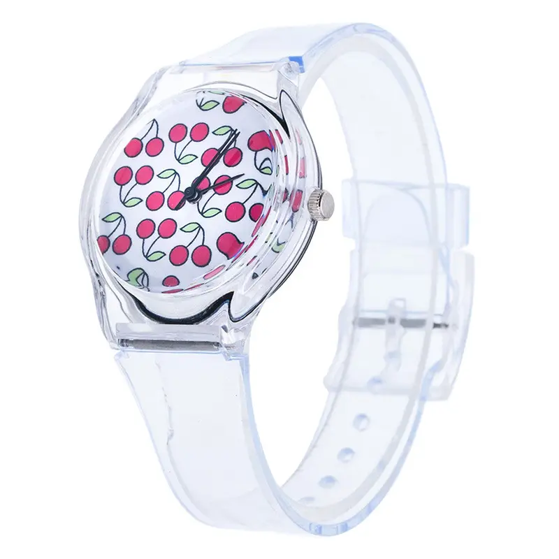 Kids Watches Lovely Children Students Watch Girls Transparent Strap Watch Watches For Men Montre 1