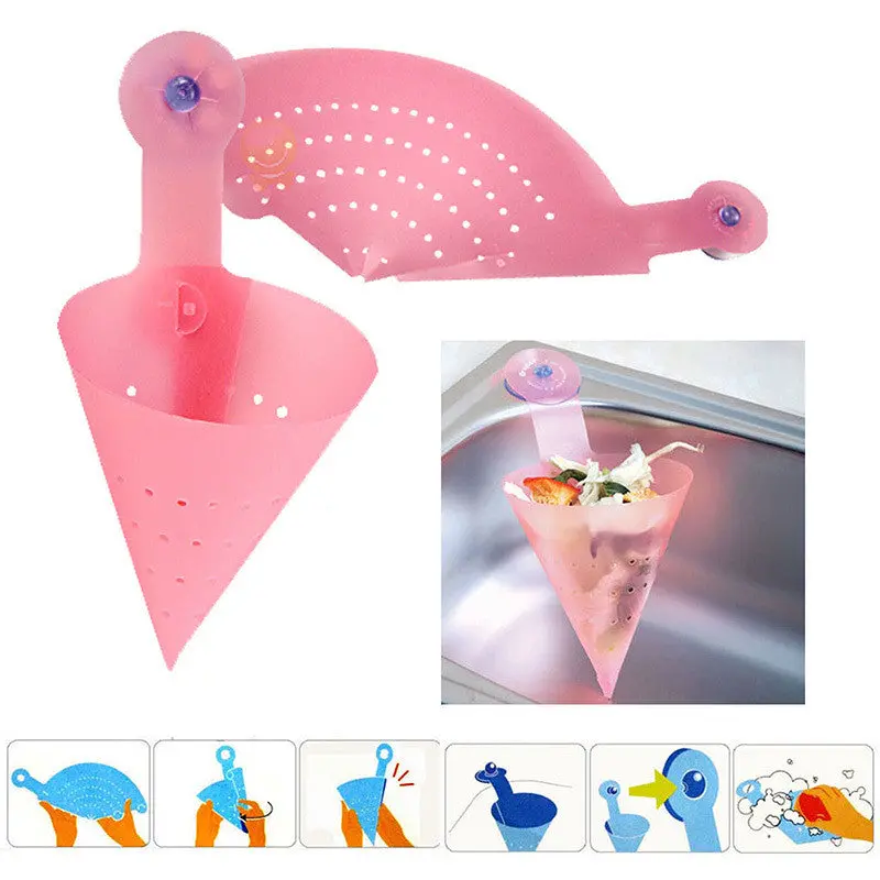 Kitchen Portable Foldable Vegetable Drain Pot Drainer Leaking Basket Space Save 66993 1
