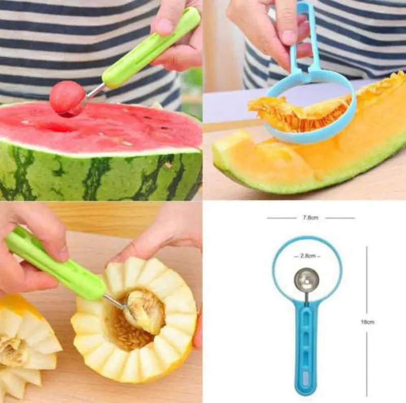 Kitchen Useful Fruits Cutter Peeler Spoon Melon Baller Dig Gadget Fancy Tools 63295 1