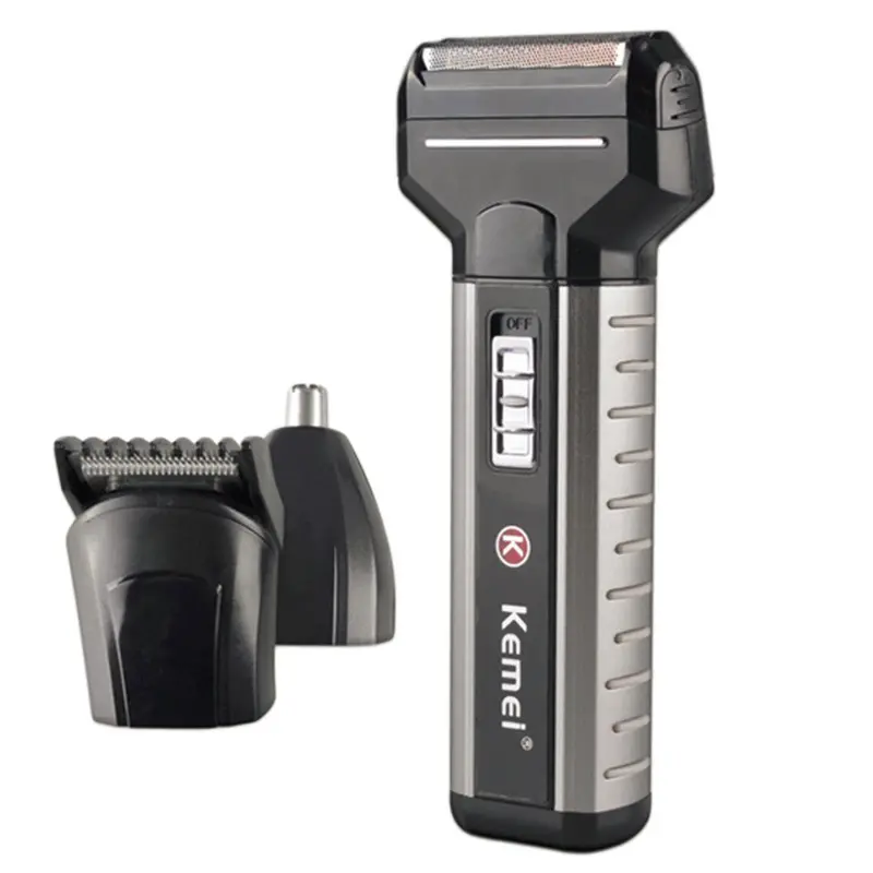 Km-1120 Double Head Practical Electric Rechargeableface Shaving Razor 2