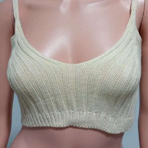 Knitted Bustier Crop Top Sexy Fitness Women Top Sweater Crochet Ladies Short Tank Top Cami Cropped Top For Women 1