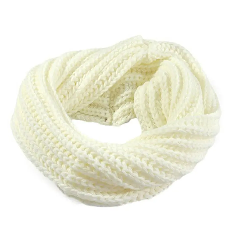 Knitted Circle Wool Scarf Shawl Wrap Warm Collar 10