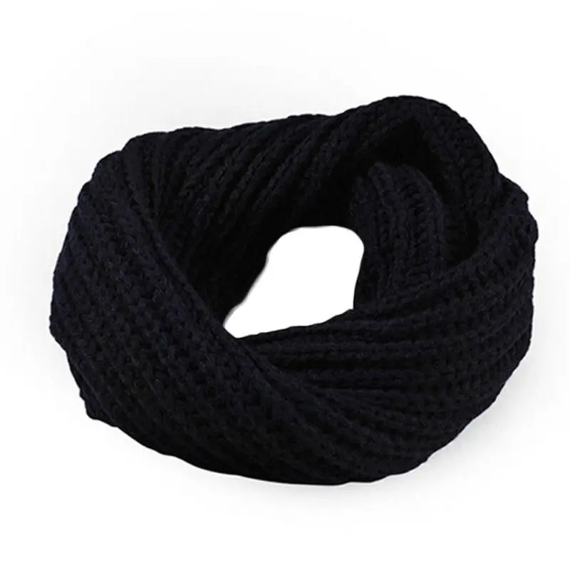Knitted Circle Wool Scarf Shawl Wrap Warm Collar 7