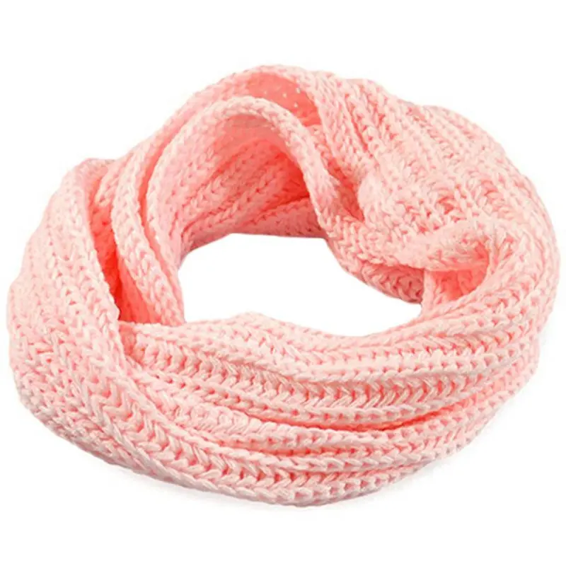 Knitted Circle Wool Scarf Shawl Wrap Warm Collar 8