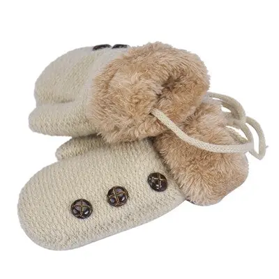 Knitted Gloves Children Warm Rope Mittens Boy Leaf Girl Glove 1