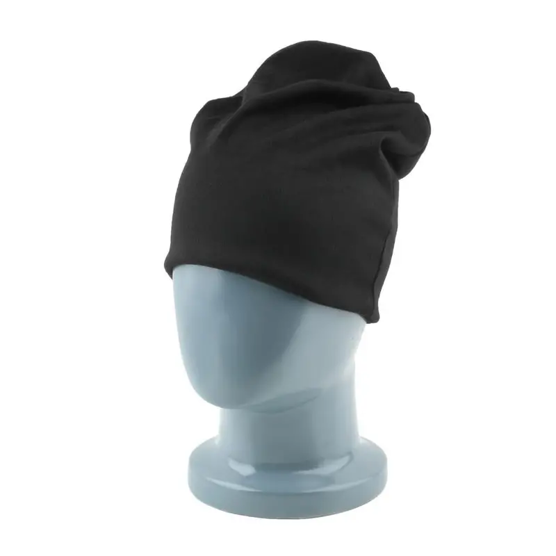 Knittedcap Casual Beanies Solid Color Hip-Hop Snap Slouch Skullies Bonnet Beanie Hat Gorro 1