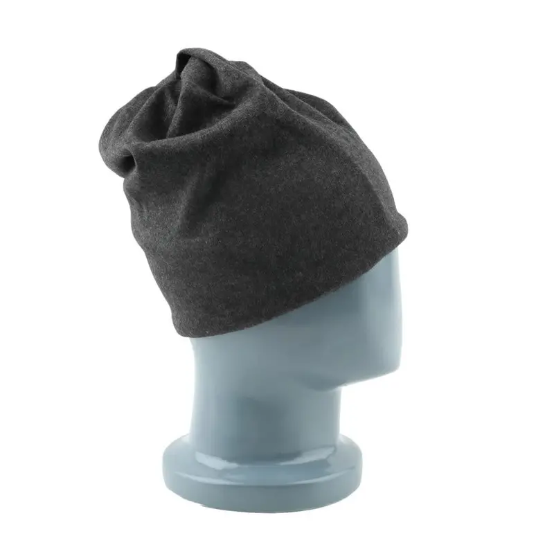 Knittedcap Casual Beanies Solid Color Hip-Hop Snap Slouch Skullies Bonnet Beanie Hat Gorro 3
