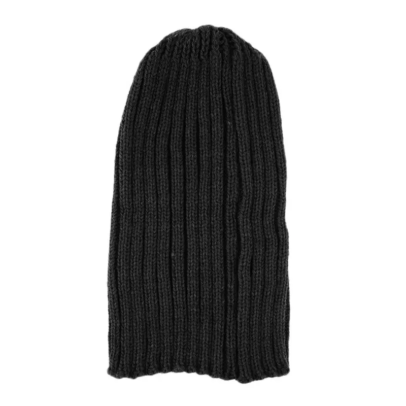 Knittedcap Casual Beanies Solid Color Hip-Hop Snap Slouch Skullies Bonnet Beanie Hat Gorro Touca 1