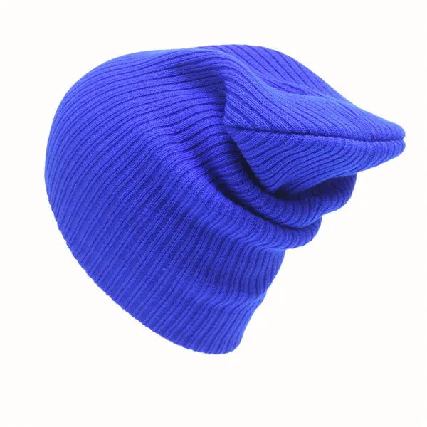 Knitting Beanies Hat Solid Color Warm Soft Skullies Beanie Knit Cap Hats Knitted Caps For Men Women 2