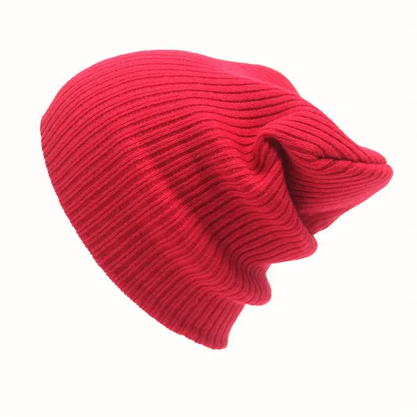 Knitting Beanies Hat Solid Color Warm Soft Skullies Beanie Knit Cap Hats Knitted Caps For Men Women 6
