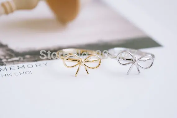 Knuckle Ring Ribbon Bow Knot Ring,Infinite Infinity Rings,Eight 8 Shape Rings Gift R212 1
