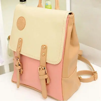 Korean Backpacks Pu Leather Shoulder Bag Small Backpack Embossed Leisure Bags Mochila Feminina 2