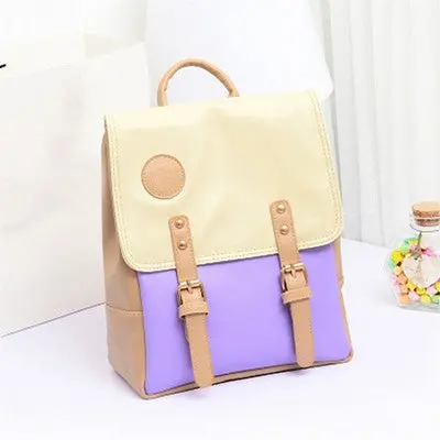 Korean Backpacks Pu Leather Shoulder Bag Small Backpack Embossed Leisure Bags Mochila Feminina 3