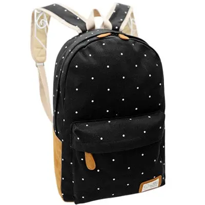 Korean Canvas Printing Backpack Women School Bags For Teenage Girls Cute Bookbags Vintage Backpacks 1