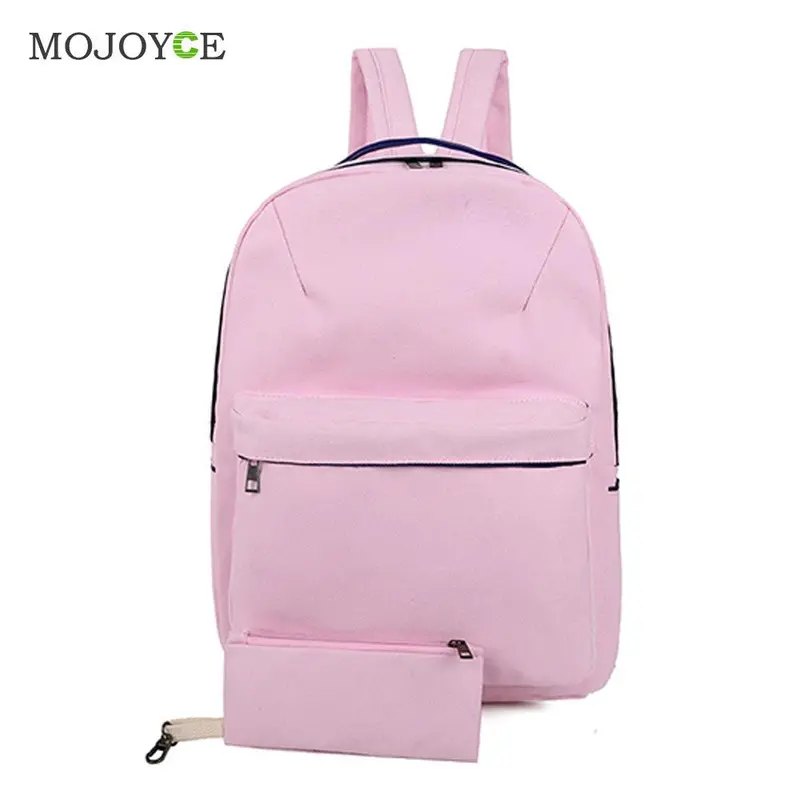 Korean Style Candy Color Canvas Backpack School Bags For Teenagers Leisure Backpack Women Backpacks For Teenage Girls Mochila 1
