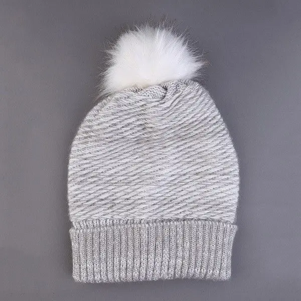 Korean Style Warm Braided Crochet Knitting Hat Girl Beret Ski Beanie Cap 1