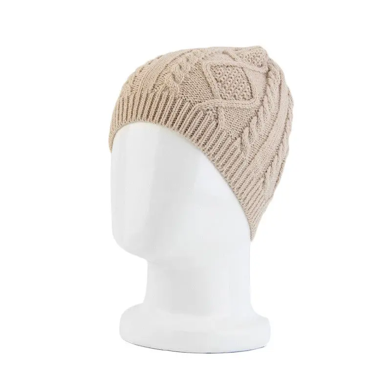 Korean Stylebeanieswarm Wool Knitted Crochet Slouch Hat Skullies Capcasquette Gorros De Lana Multicolor 1