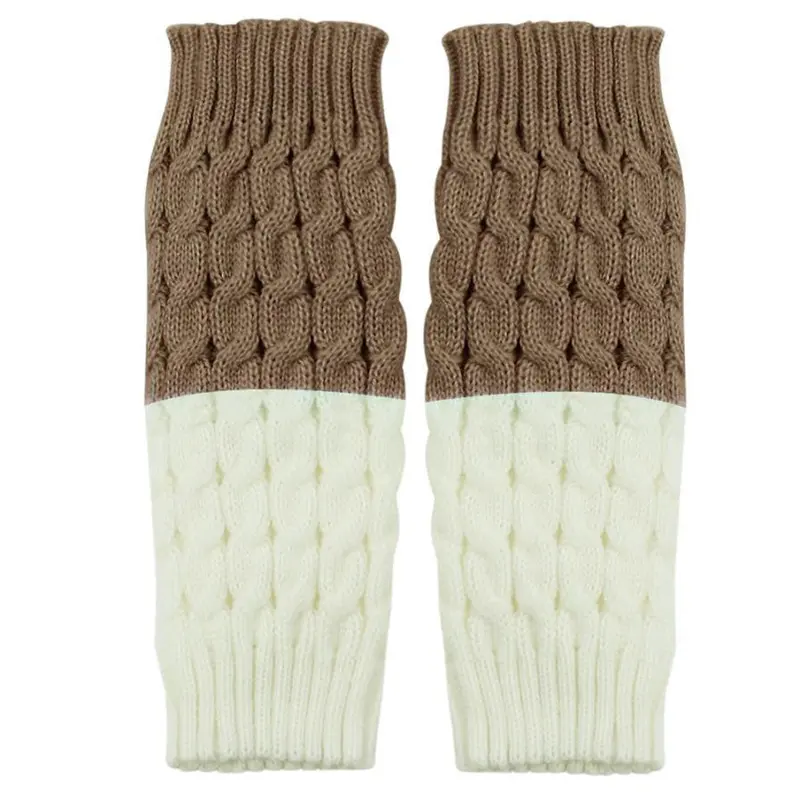 Korean Women Lady Knitted Crochet Socks Leg Boots Warmer Cover Leggings 4