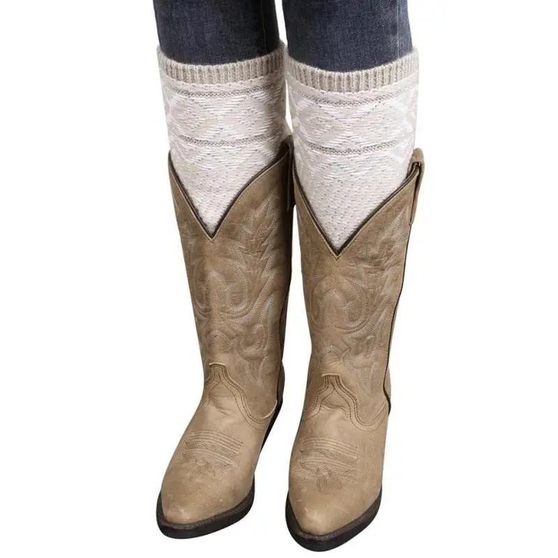 Korean Women Lady Knitted Crochet Socks Leg Boots Warmer Cover Leggings Fast Shipping 1