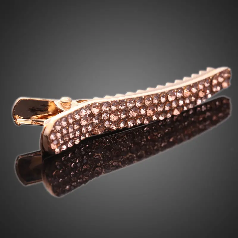 Korean Women Simple Imitation Pearl Rhinestone Hair Clip Barrette Bobby Pin 1